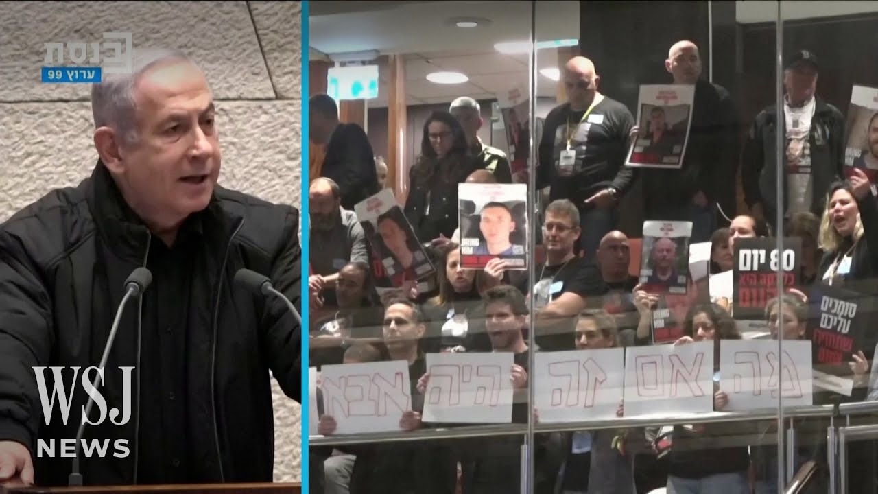 Netanyahu Heckled by Families of Hostages Held in Gaza | WSJ News