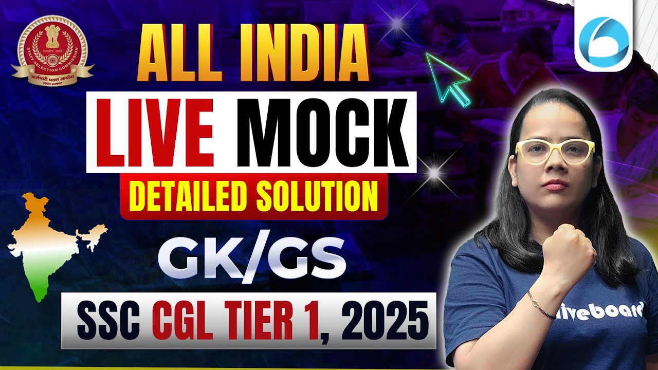 SSC CGL 2025 GK/GS Mock Test | 7 July LIVE Solution & Questions (General Awareness) | Oliveboard