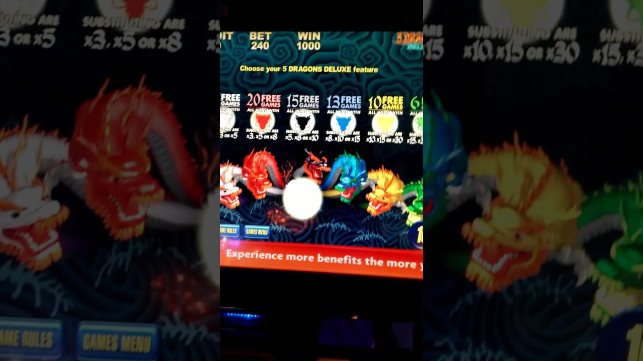 5 DRAGONS DELUXE .. MAX BET BULLSHIT WIN LOL