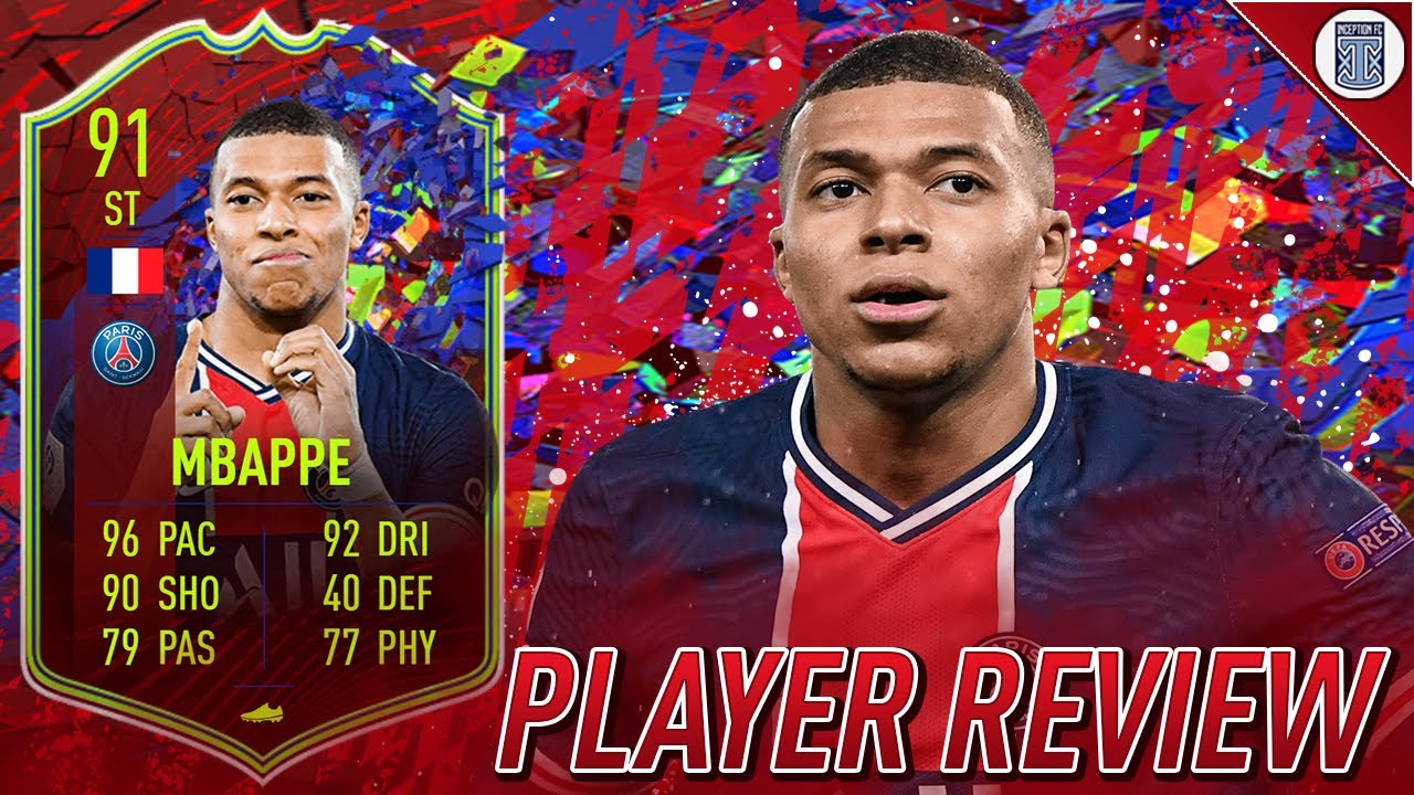 THE BEST CARD IN THE GAME! 91 RECORD BREAKER MBAPPE PLAYER REVIEW! - FIFA 21 ULTIMATE TEAM