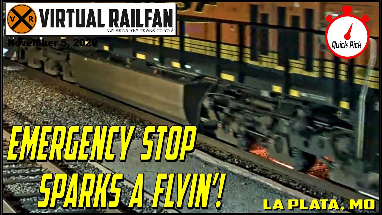 TRAIN GOES INTO EMERGENCY AT LA PLATA, MO AMTRAK STATION! November 4, 2020