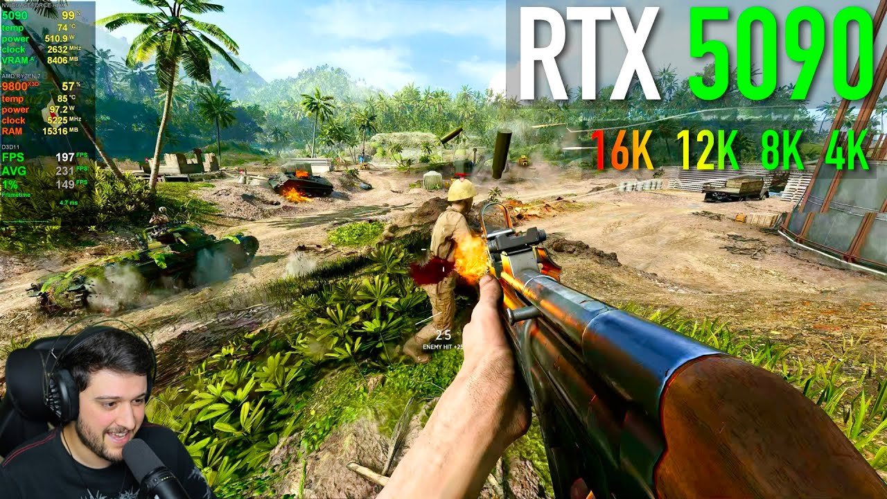 RTX 5090 - Battlefield V - Insane FPS & Beautiful Visuals!