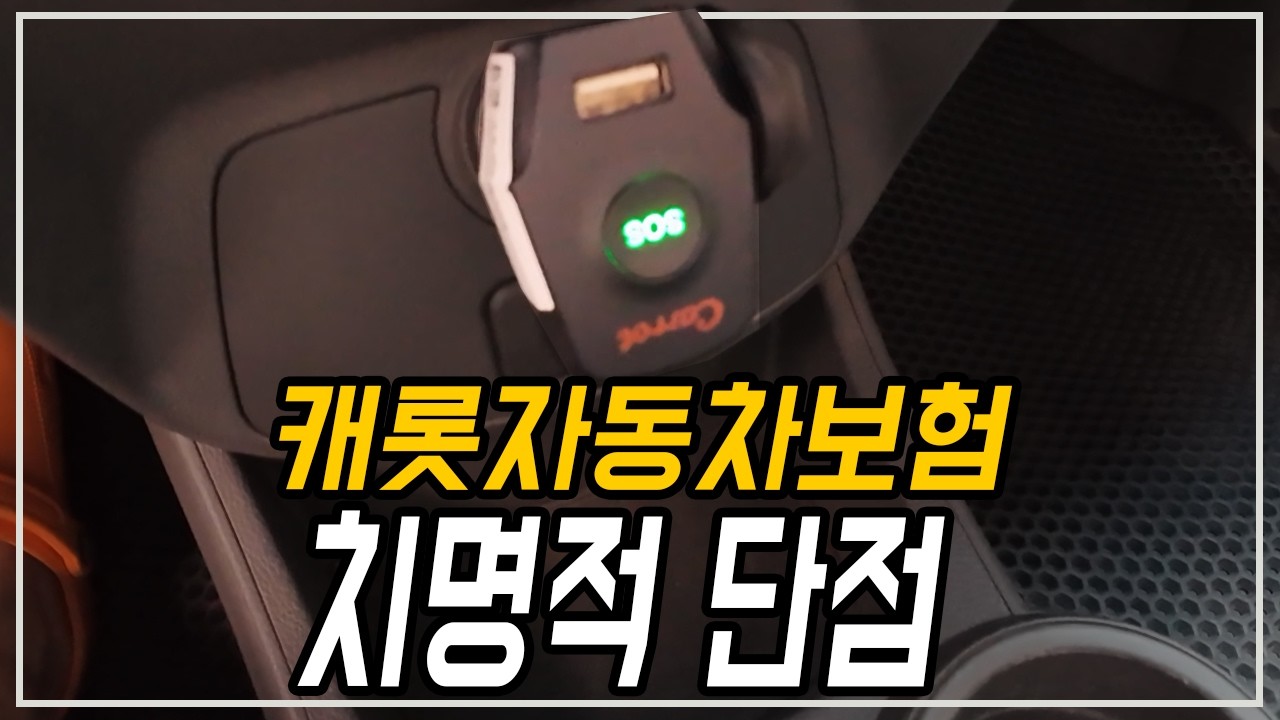 캐롯 자동차 보험을 한달만에 해지해버린 이유