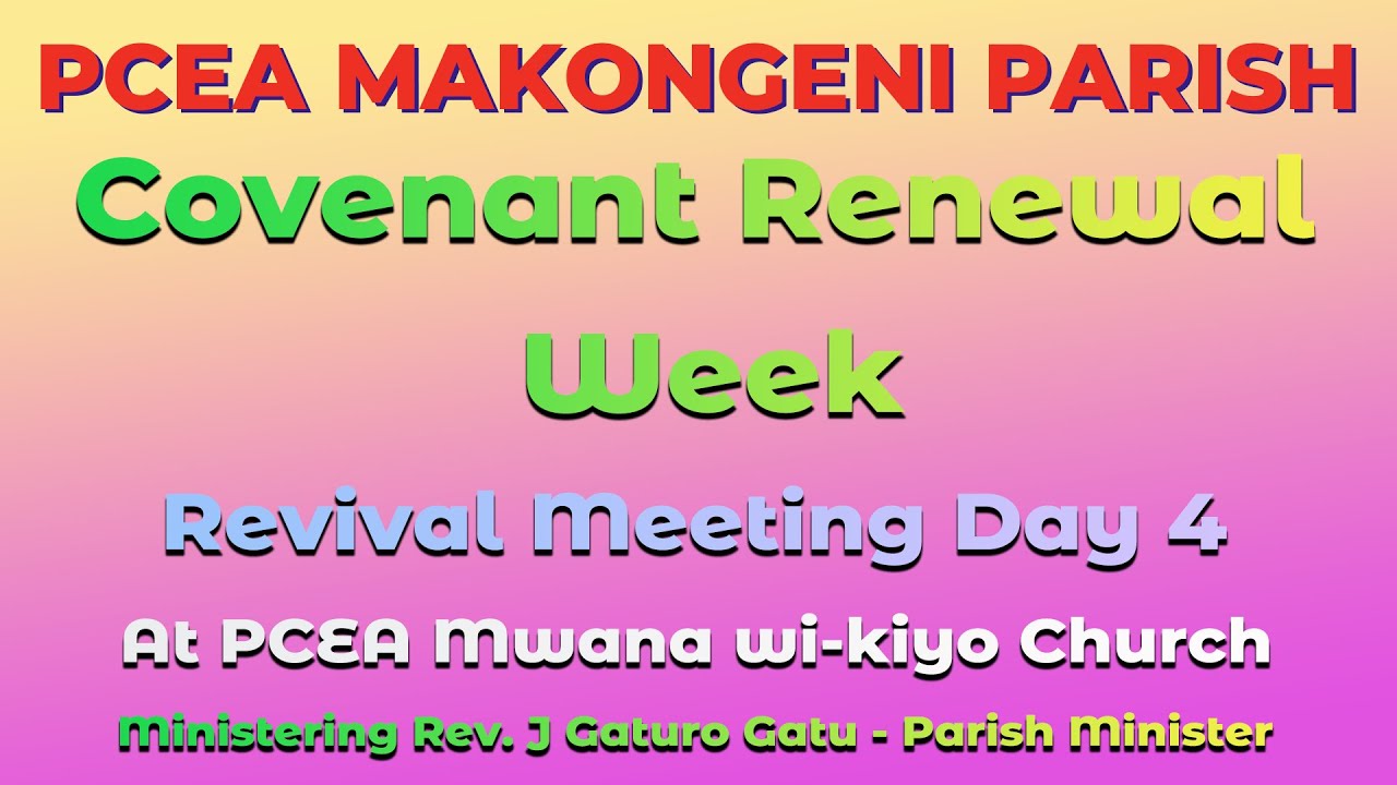 REVIVAL MEETING DAY 4 | MWANA WI KIYO | 29 JANUARY 2026