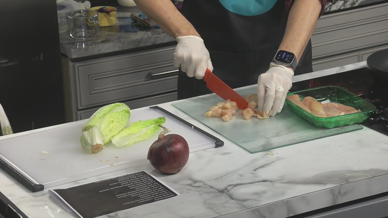 Dishin' It: Grilled Chicken Caesar Salad Parmesan Encrusted Croissants Part 2
