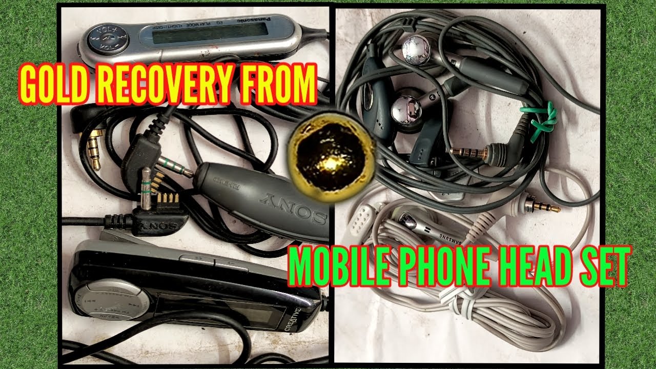 How to Extract Gold from Wired Headphones//Gold Recovery From Head Phones