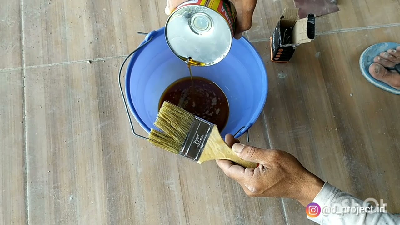 Coating bata expose dengan cara yang mudah dan murah (finishing bata expose)