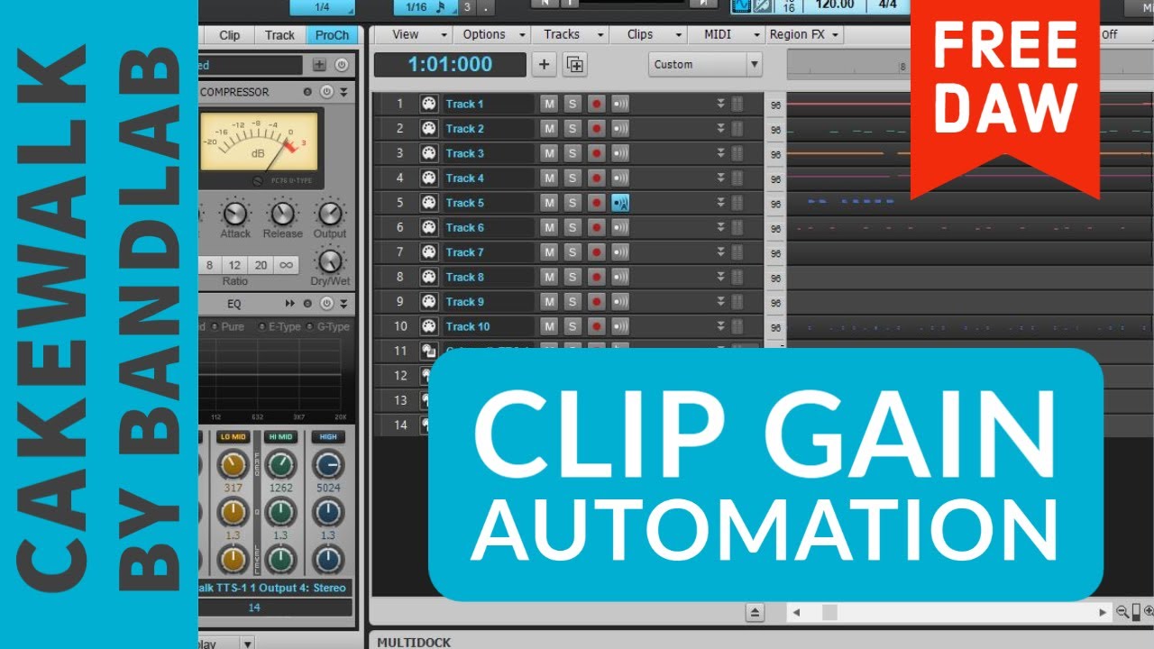 Cakewalk - Clip Gain Automation