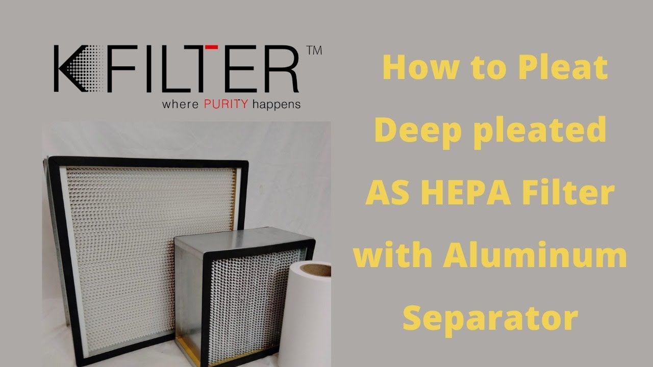 How to pleat deep pleated HEPA Filter with Aluminium separator? #hepafilter #manufacturer #h14