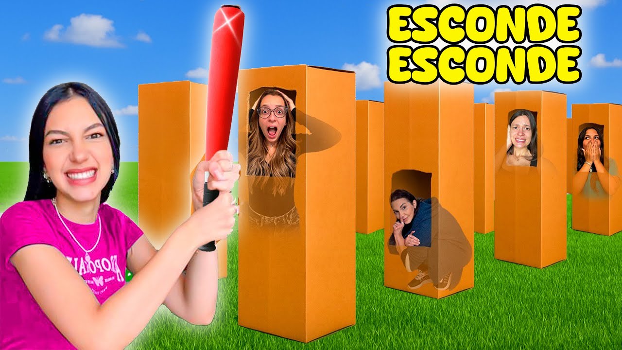 ESCONDE ESCONDE EXTREMO COM CAIXAS DE PAPELÃO