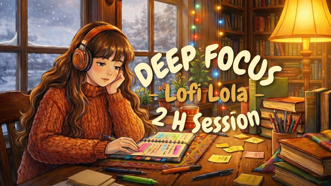 Lofi beats ✨ POV: You’re Studying in Lola's Library 📚 | Deep Focus Lofi Session