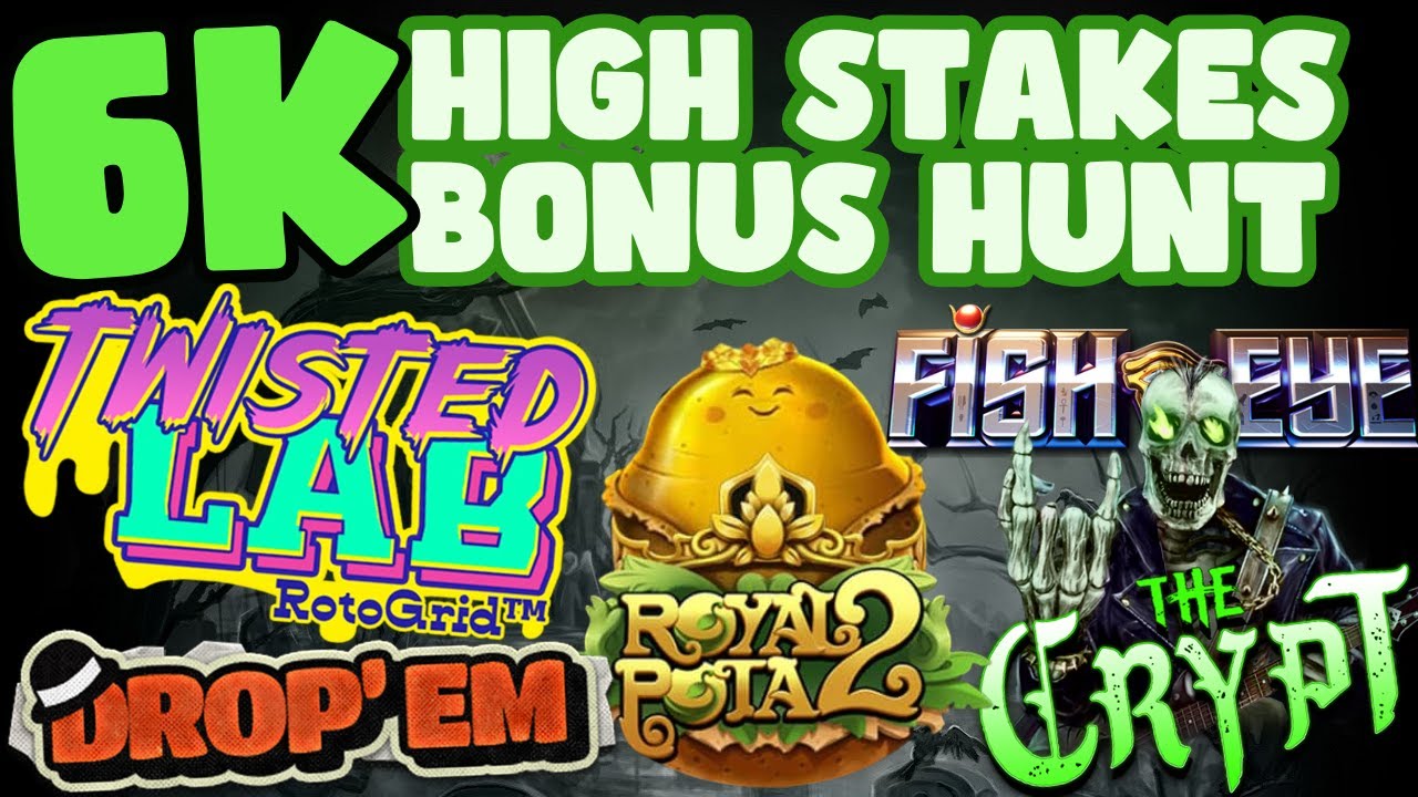 &euro;6,000 HIGH STAKES BONUS HUNT INCLUDING HOLY HAND GRENADE 2 & THE CRYPT