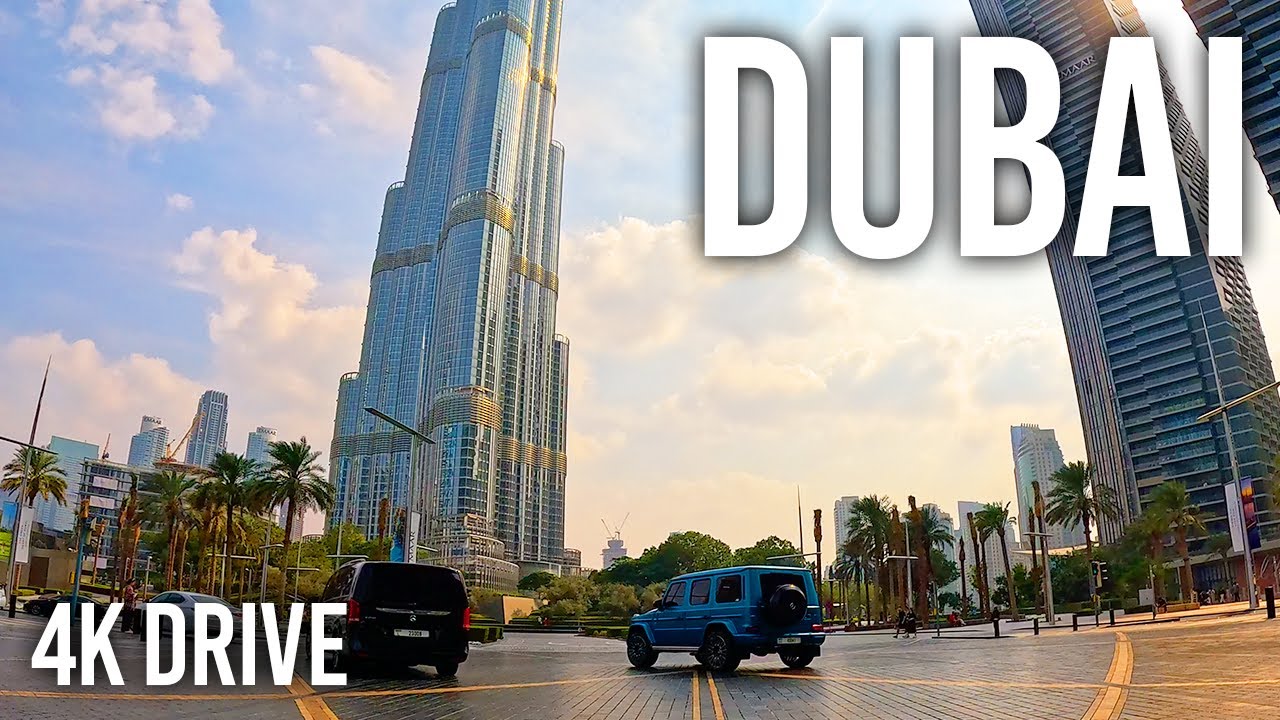 DUBAI 🇦🇪 Million-Dollar Views & Cars | 4K Luxury Drive Through Downtown