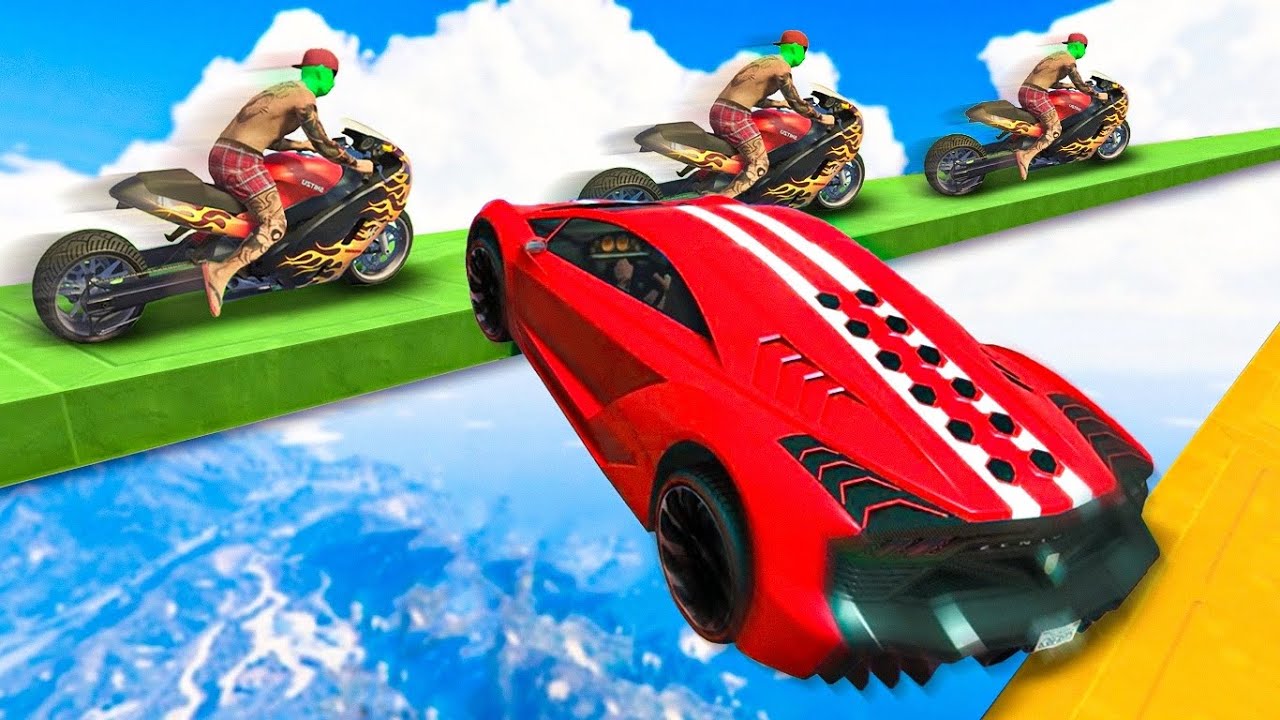 GTA V Online: MOTO DRAG vs CARRO - a moto de ARRANCADA!