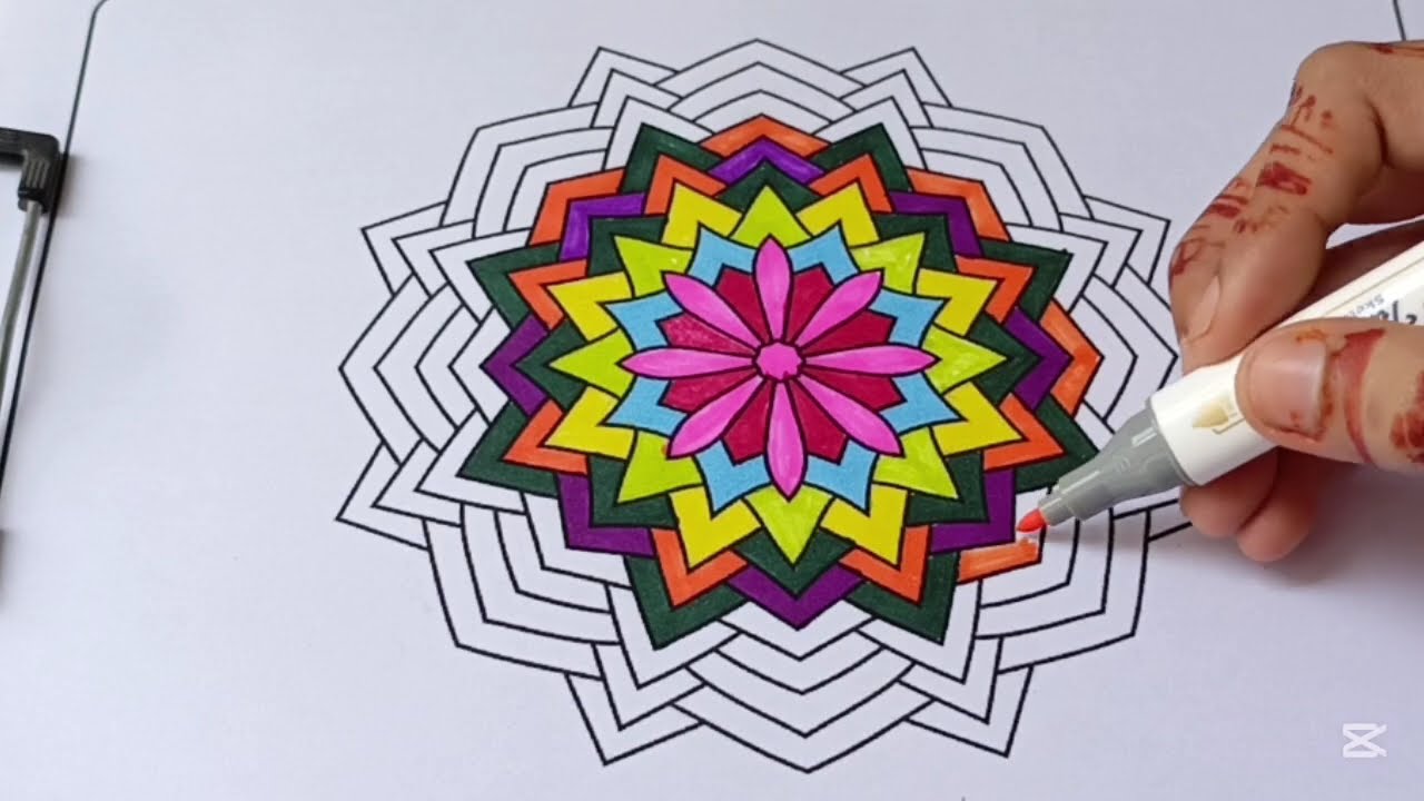 Relaxing Mandala Coloring | Peaceful Art for Stress Relief 🎨✨