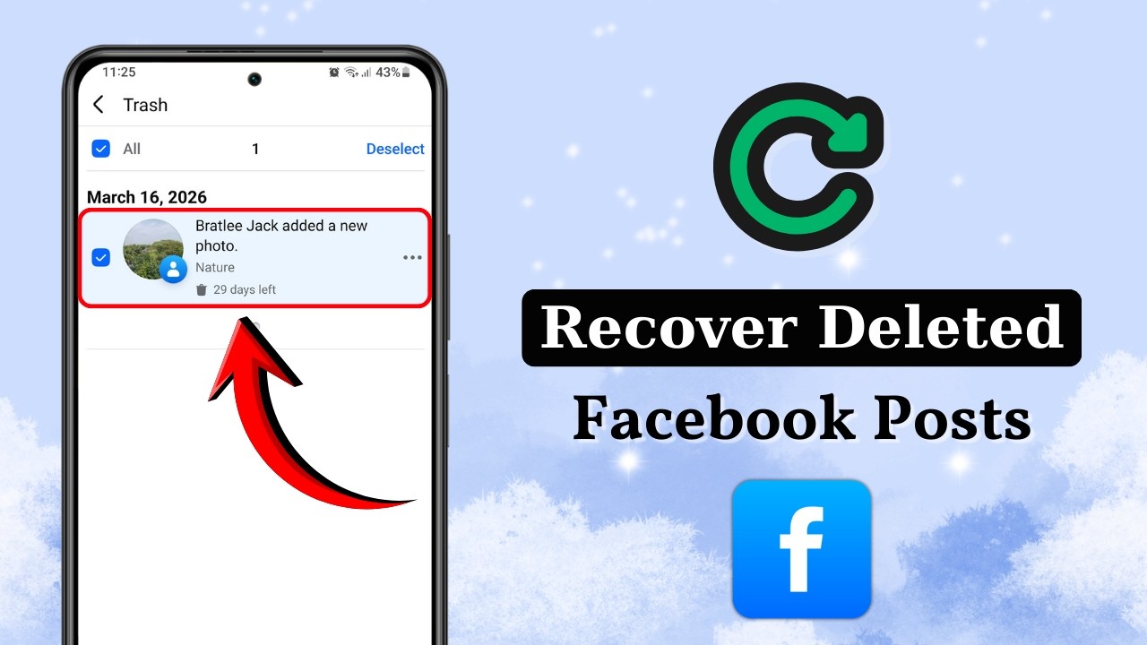 Restore Deleted Facebook Posts Instantly! 🔥 (Easy Method)