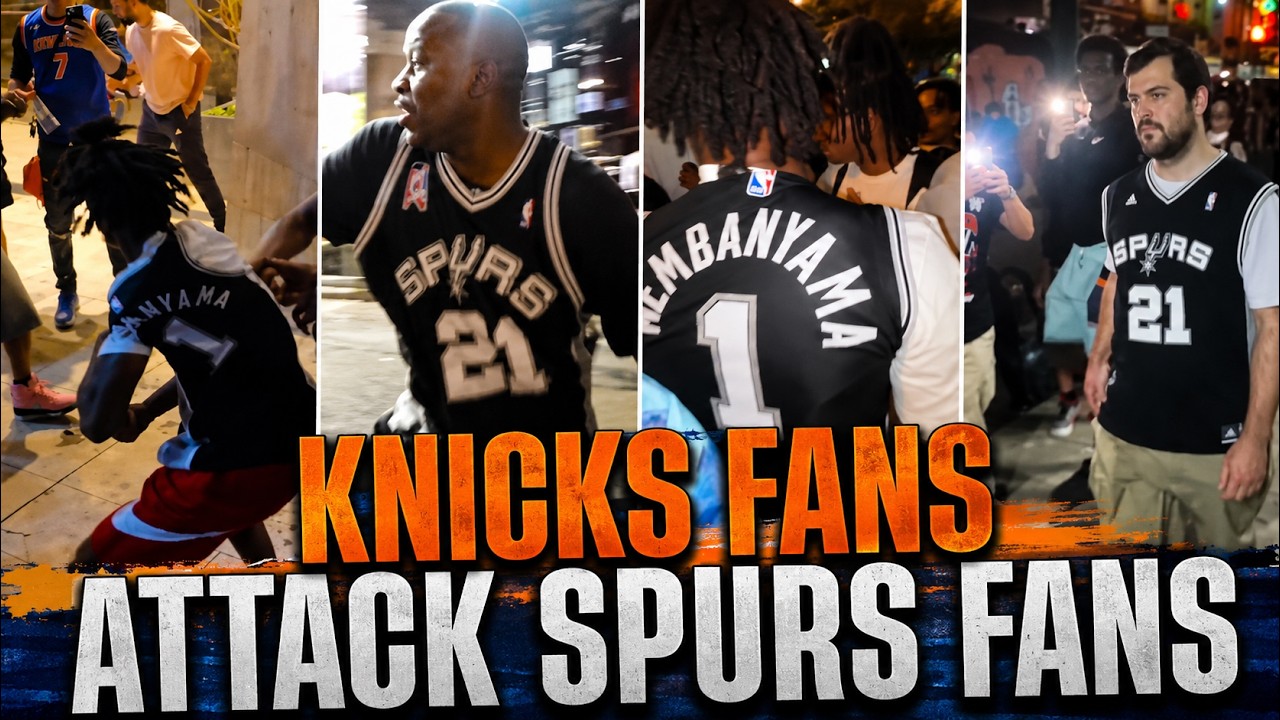Knicks Fans ATTACK Spurs Fans After LOSS in New York