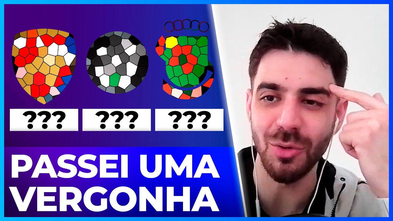 Fiz o desafio de adivinhar ESCUDOS de clubes... 🛡️