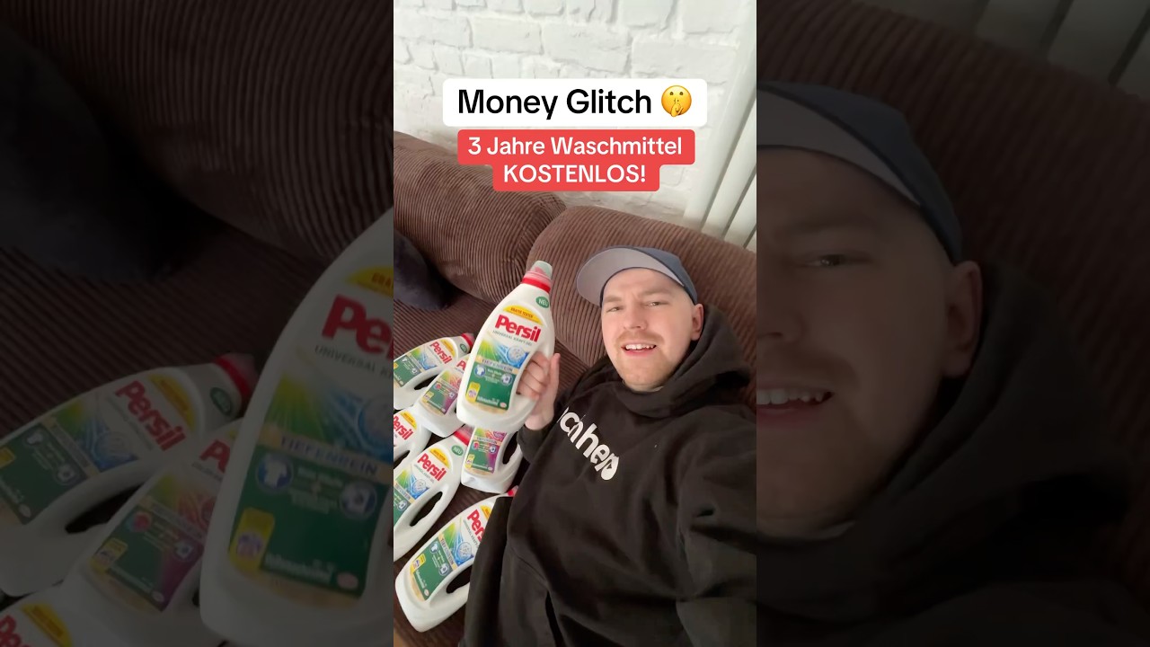Ich wasche 3 Jahre gratis 😍 #kostenlos #gratis #moneyglitch #waschmittel #geldsparen #sparen