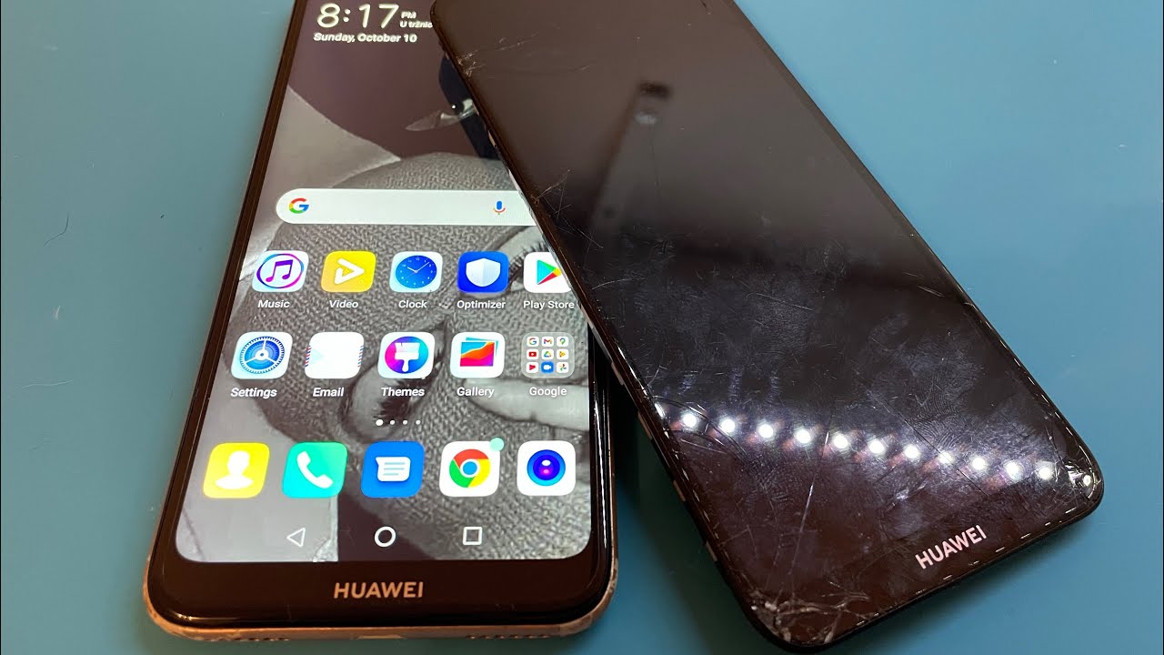 Восстановление разрушенного экрана Huawei Y6 с заменой экрана