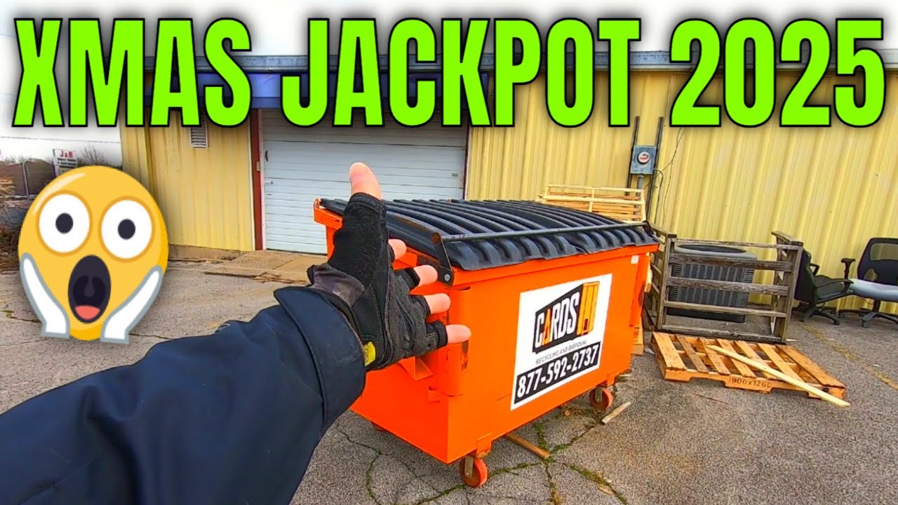 Dumpster Diving - $1,000 DUMPED In My Home Dumpster  (Merry Christmas)