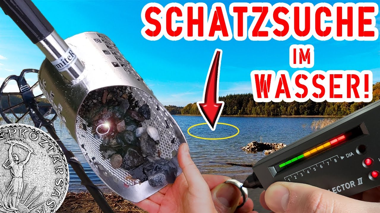 (SONDELN) RINGE/SCHMUCK/MÜNZEN im Wassser gefunden! (Metalldetektor)