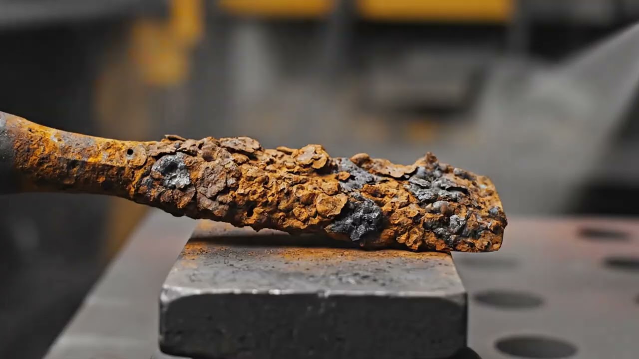 Unreal Rusty Hammer Restoration — From Extreme Corrosion to Perfect Shine! ⚙️