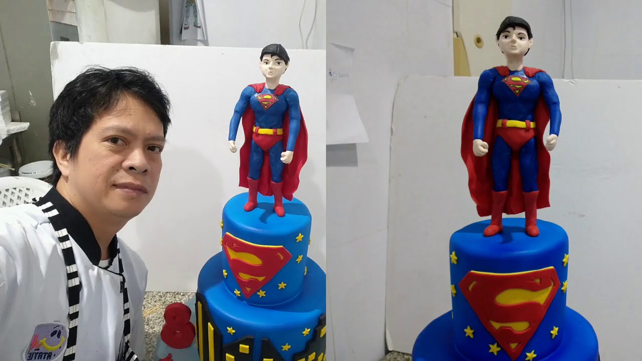 Superman 3D Edible Birthday Cake Topper