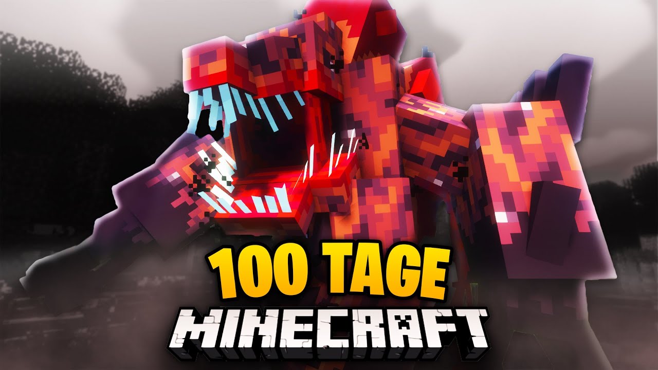 Ich habe 100 TAGE Minecraft mit PARASITEN gespielt und das ist passiert (Teil 1)