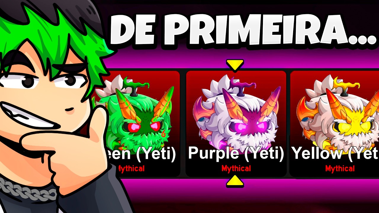 SORTE ABSURDA NA UPDATE! PEGUEI ALGO MUITO RARO 😱 (BLOX FRUITS)