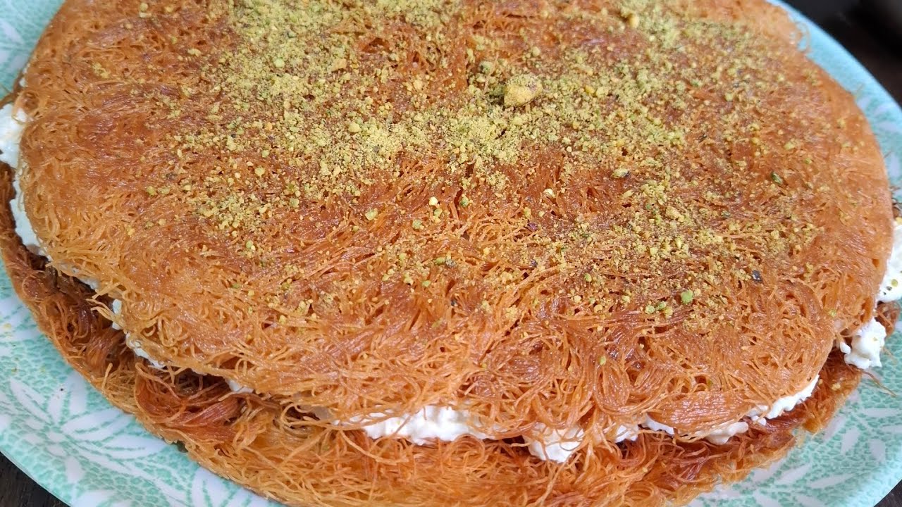 طريقة الكنافة بالقشطة ( العثمليّة ) مع أم يوسُف | EM YOUSOF'S RECIPES