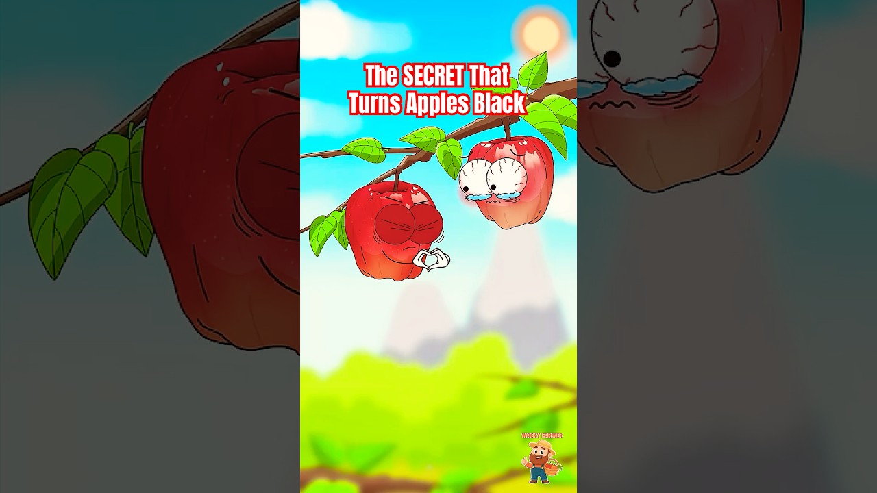 СЕКРЕТ, который делает яблоки черными и суперсладкими🍎 