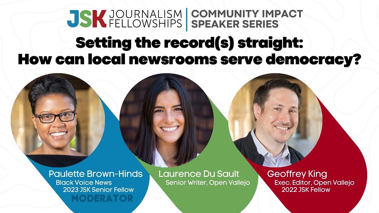 Community Impact Speaker Series: How can local newsrooms serve democracy?