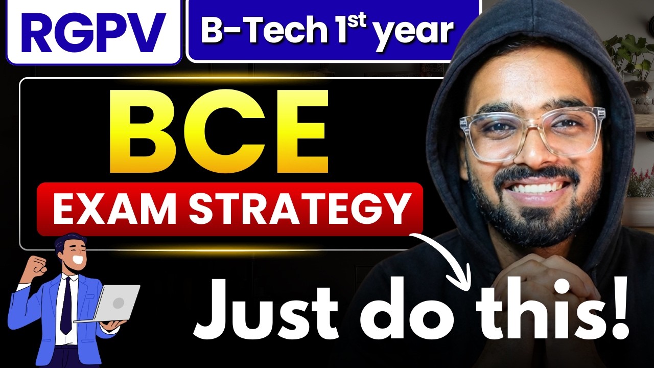 Basic Computer Engineering (BCE) Complete Strategy | RGPV 1st year B.Tech Semester Exams