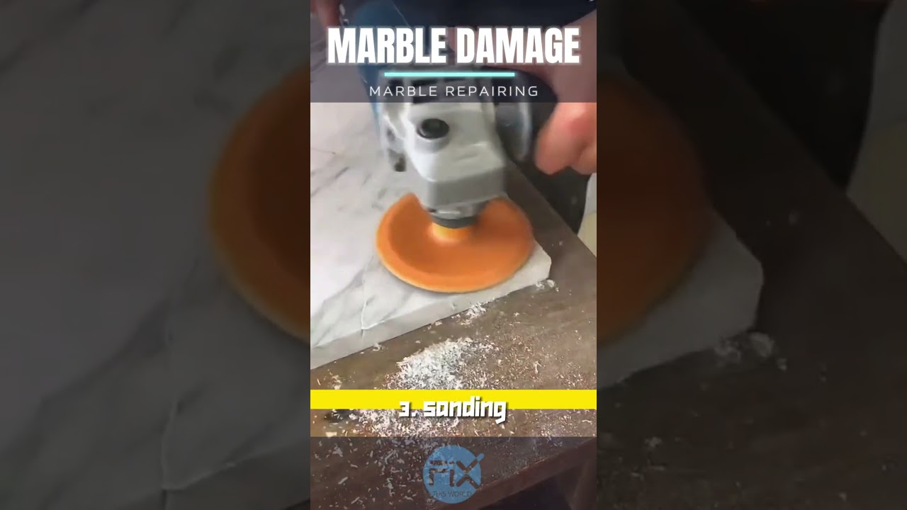 Amazing Skill of STONE REPAIRING of Broken Marble | marble table restore | marble damage restore