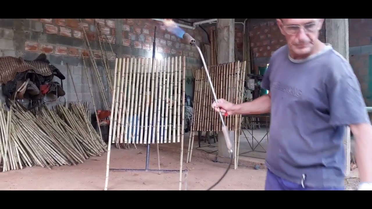 Como se faz um painel de bambu, do início a instalação.
