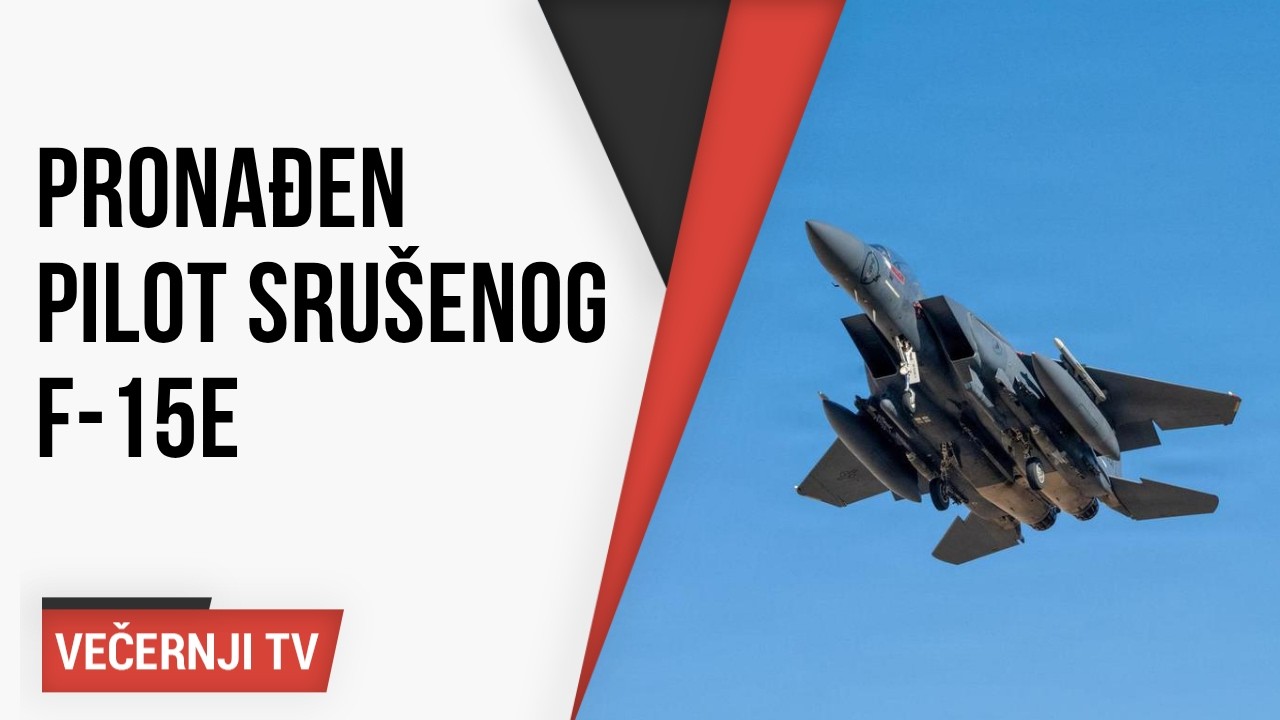 Pronađen pilot sru&scaron;enog F-15E, izvukli ga iz Irana nakon žestoke pucnjave
