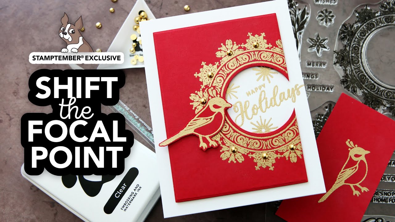 Shift your focal point for a fun card design!