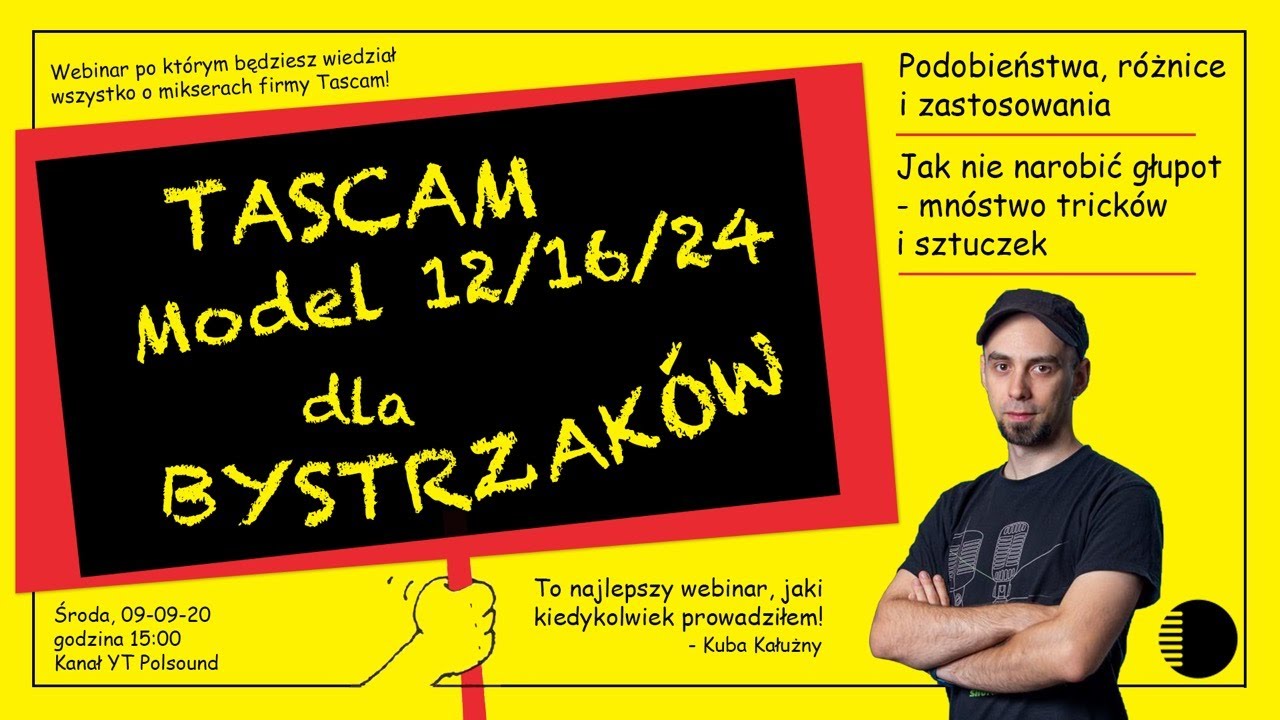 TASCAM | MODEL 12|16|24 - podobieństwa, r&oacute;żnice, tricki