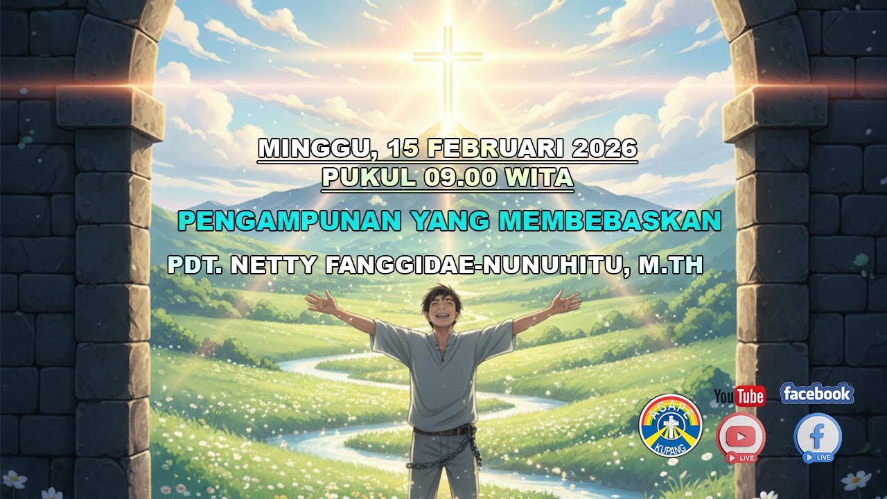 [LIVE][15/02/26] PDT. NETTY FANGGIDAE-NUNUHITU, M.TH : PENGAMPUNAN YANG MEMBEBASKAN