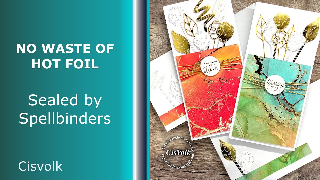 No waste of HOT FOIL - Sealed Squiggles @Team Spellbinders