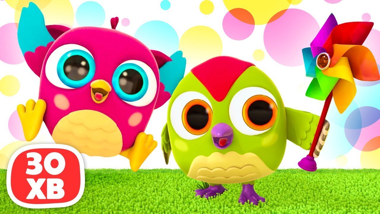 Розвиваючі мультики. Совеня Хоп Хоп і дятлик Тук Тук! Відео для дітей українською мовою
