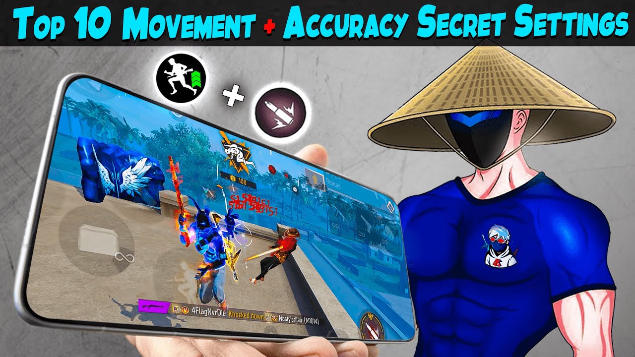 TOP 10 MOVEMENT SPEED + ACCURACY SECRET SETTINGS 🎯PERFECT SETTINGS FOR AUTO HEADSHOT 🔥FREE FIRE