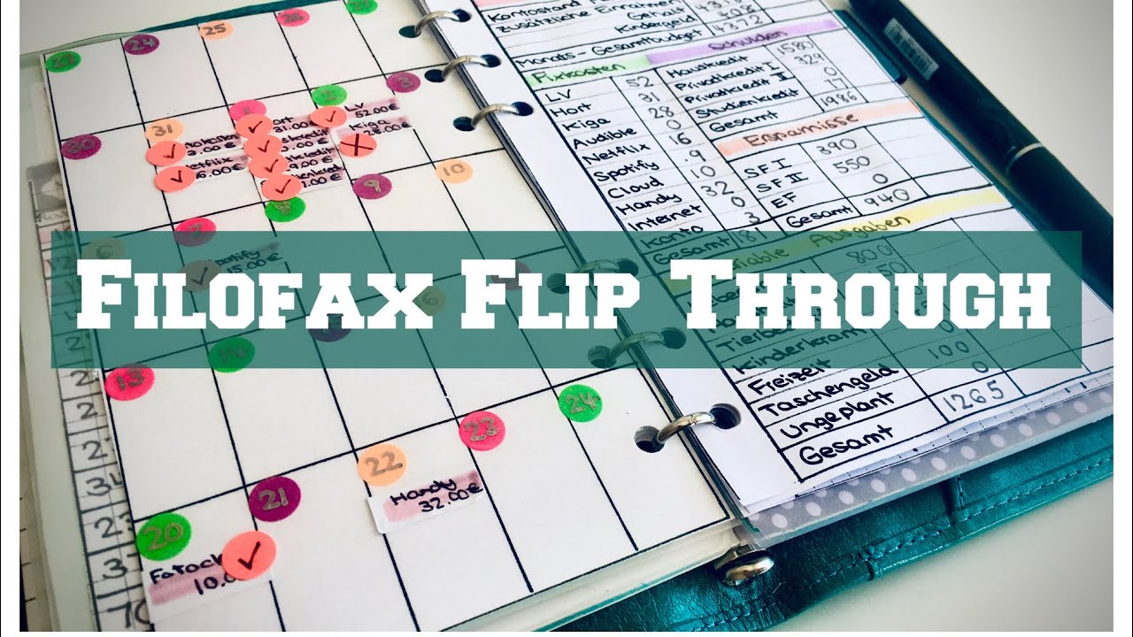 Filofax Setup & Flipthrough - Filofax Lockwood als Budget-Planner