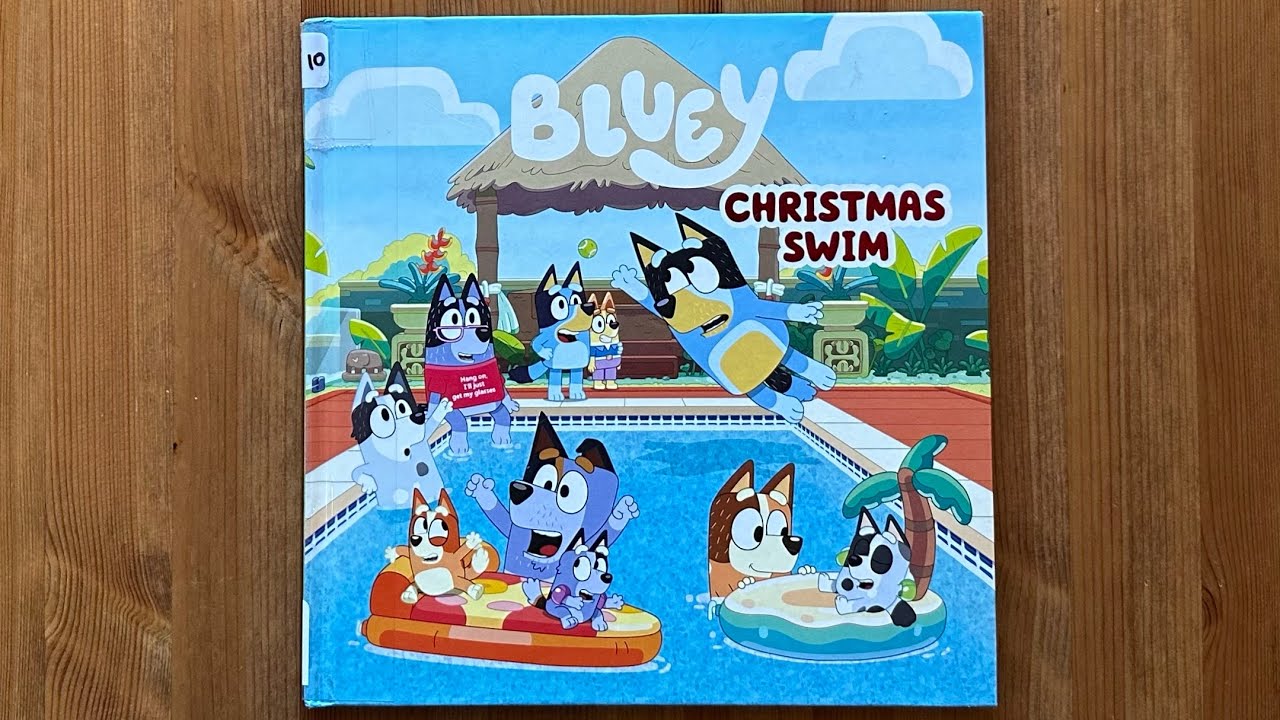 Ash reads Bluey Christmas Swim