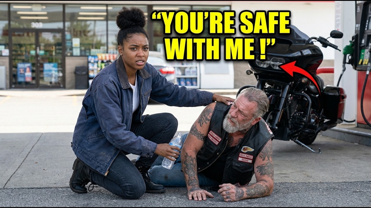 Black Girl Spent Her Last $8 Helping Hell's Angel — Next Day 100 Bikers Showed Up