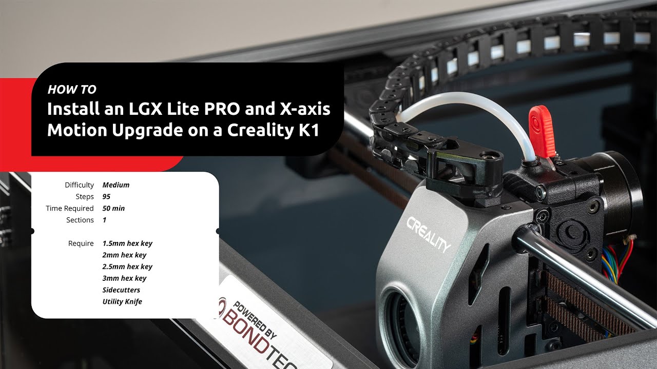 Обновите серию K1 с помощью LGX Lite PRO и модернизации оси X.
