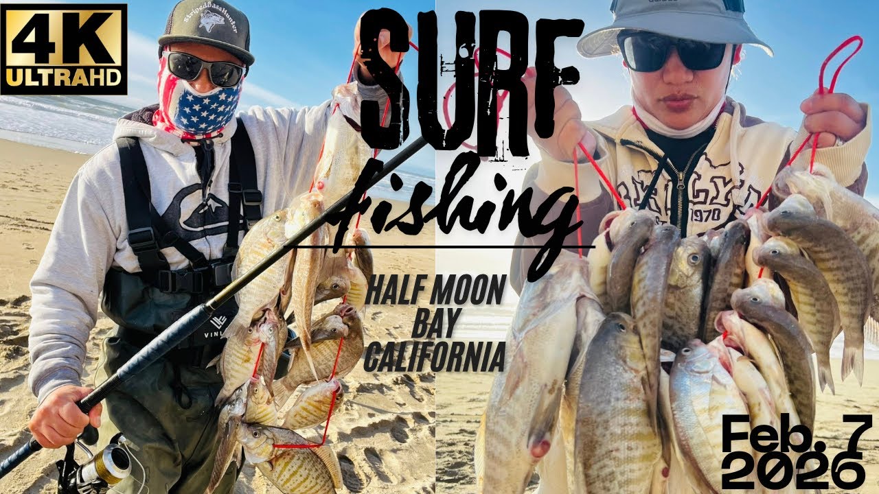 Surfperch Fishing Half Moon Bay, California with family (Feb. 7 2026)