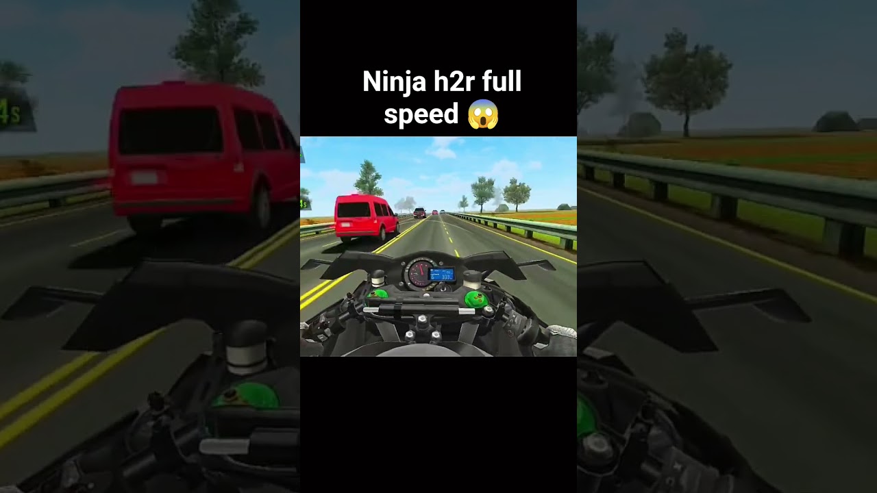 NINJA H2R TOP SPEED BIKE RIDING IN TRAFFIC RIDER GAME 