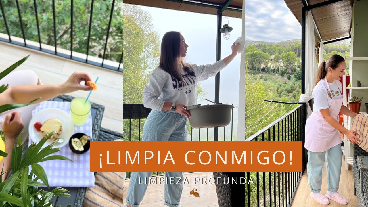 LIMPIA CONMIGO✨ LIMPIEZA PROFUNDA TERRAZA🧽 LIMPIEZA DE CASA🏠 MOTÍVATE A LIMPIAR #limpiezadelhogar